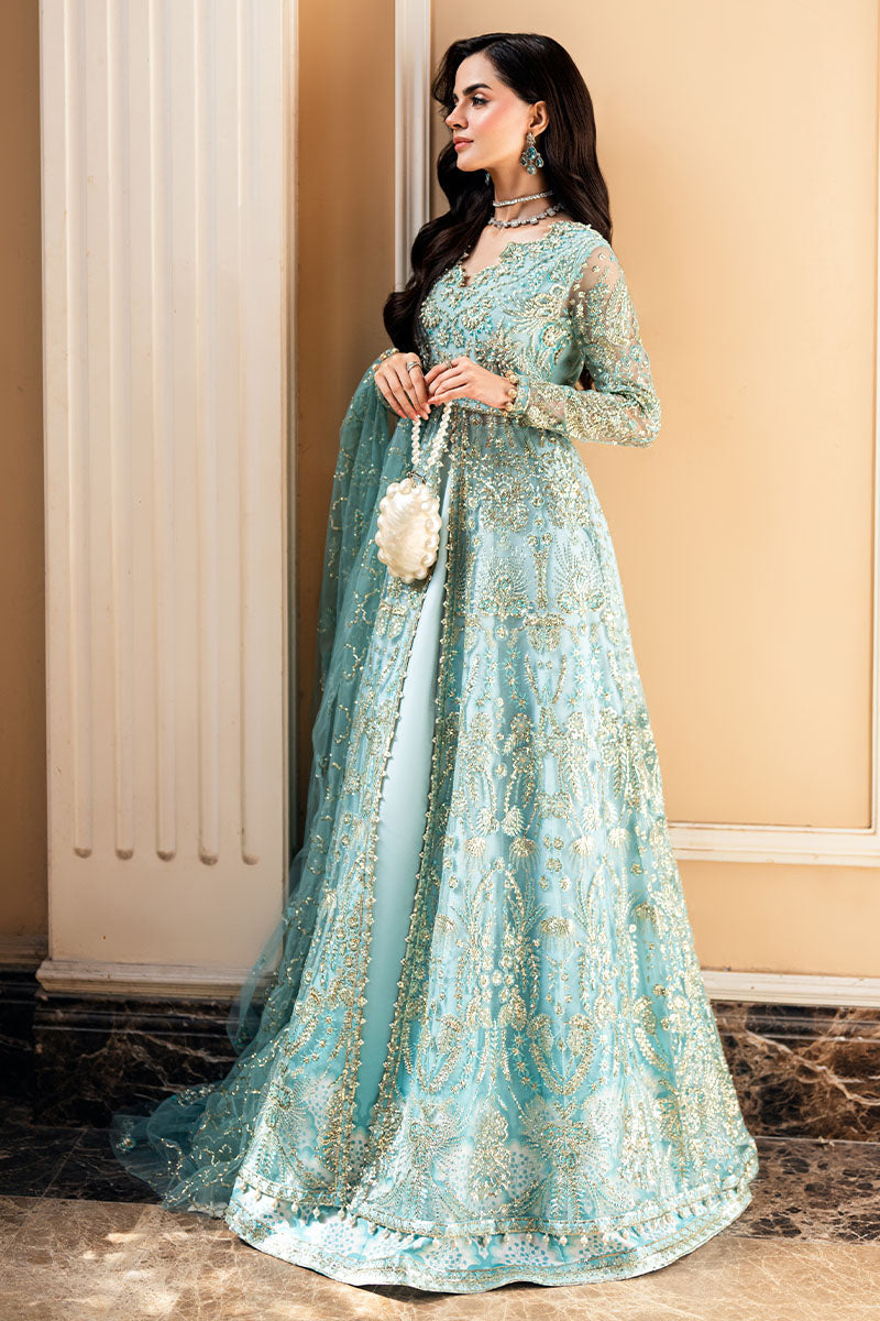 Mushq Mann Mein Tu Embroidered Net Unstitched 3Pc Suit MWD-06 DOU PAL