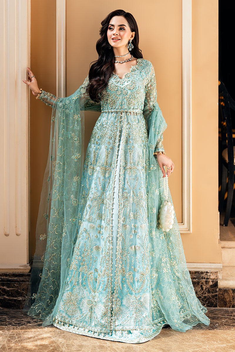Mushq Mann Mein Tu Embroidered Net Unstitched 3Pc Suit MWD-06 DOU PAL