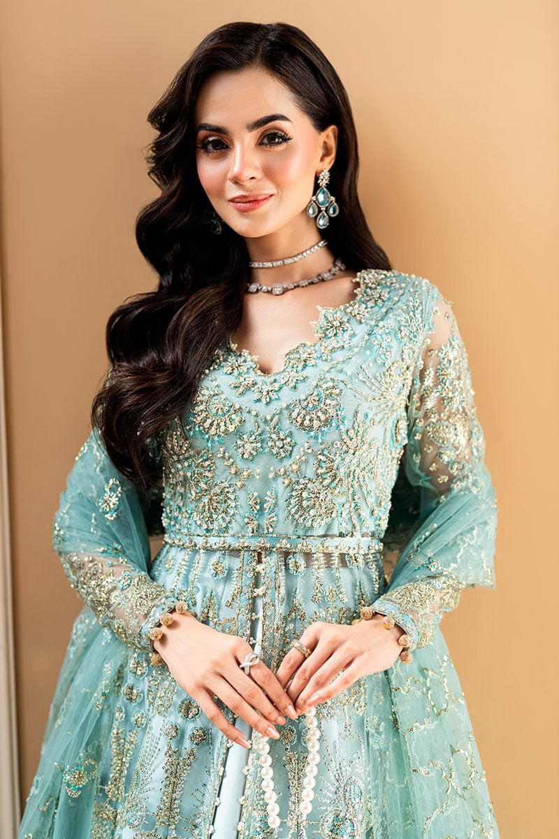 Mushq Mann Mein Tu Embroidered Net Unstitched 3Pc Suit MWD-06 DOU PAL