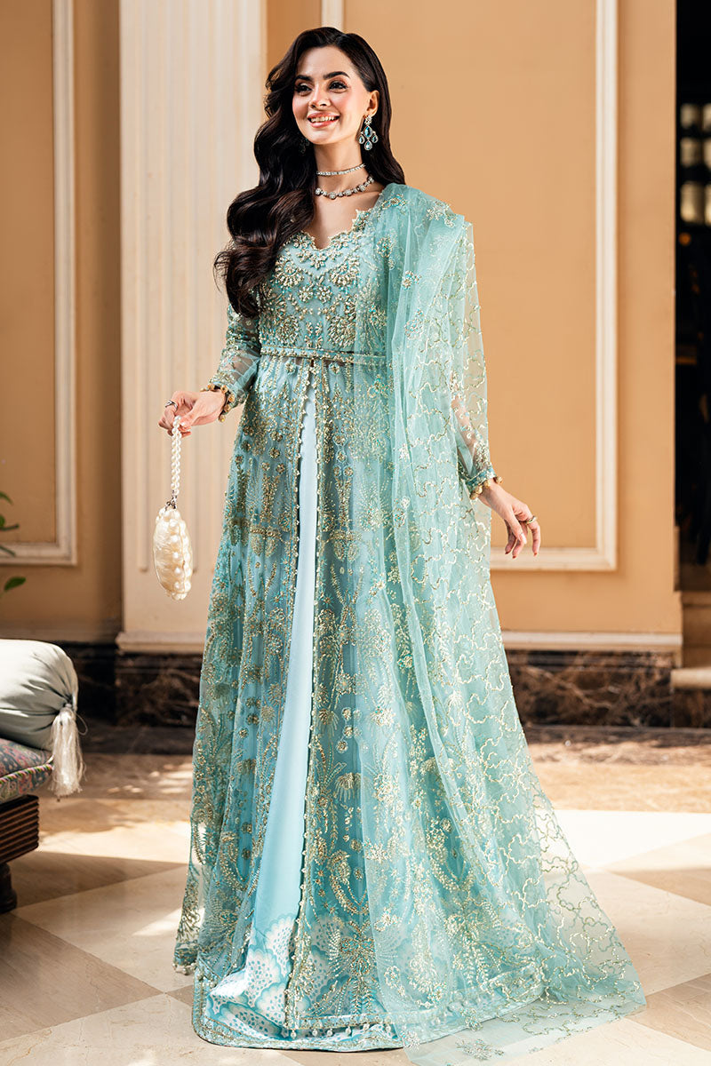 Mushq Mann Mein Tu Embroidered Net Unstitched 3Pc Suit MWD-06 DOU PAL