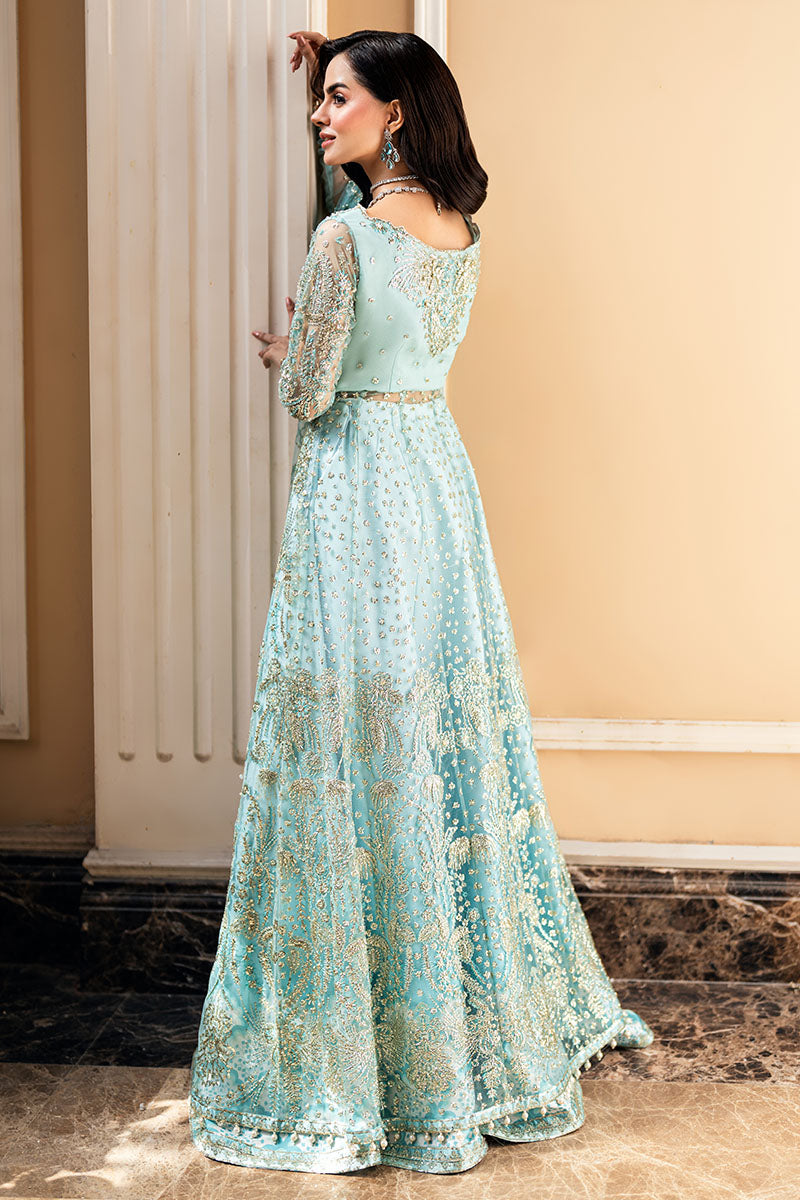 Mushq Mann Mein Tu Embroidered Net Unstitched 3Pc Suit MWD-06 DOU PAL