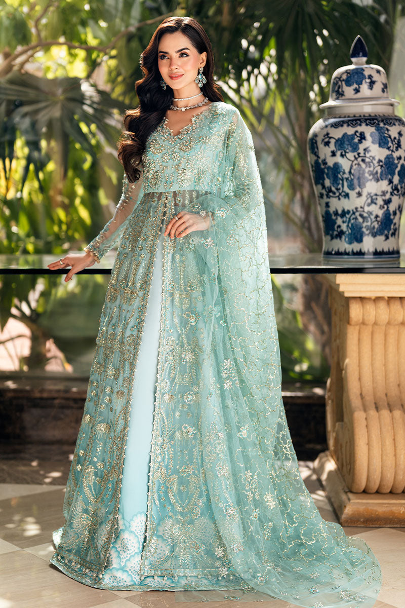 Mushq Mann Mein Tu Embroidered Net Unstitched 3Pc Suit MWD-06 DOU PAL