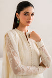 Farasha Luxury Formal Embroidered Chiffon Unstitched 3Pc Suit - Dove