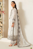 Alizeh Fashion Luxe Embroidered Raw Silk Unstitched 3Pc Suit AF-RS-04-Dove