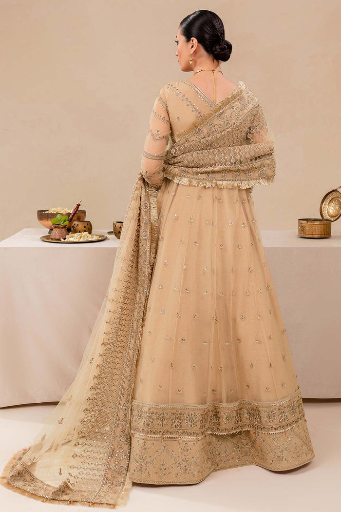 Farasha Luxury Formal Embroidered Net Unstitched 3Pc Suit - Dreamt Flair