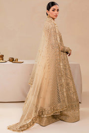 Farasha Luxury Formal Embroidered Net Unstitched 3Pc Suit - Dreamt Flair