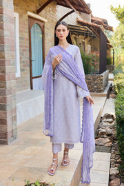 Farasha Sorine Summer Embroidered Lawn Unstitched 3Pc Suit - Dreamy Lilac