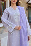 Farasha Sorine Summer Embroidered Lawn Unstitched 3Pc Suit - Dreamy Lilac