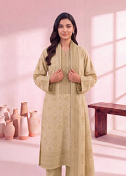 Zeenia Marina Vol-02 Digital Printed Dhanak Marina Unstitched 3Pc Suit DS-02 Dune