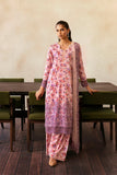 Afrozeh Daybreak Embroidered Lawn Unstitched 3Pc Suit - DUSK LACED