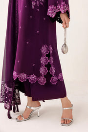Farasha Veira Embroidered Raw Silk Unstitched 3Pc Suit D-11 Dusk Veil