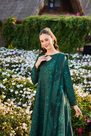 Farasha Summer Escape Embroidered Lawn Unstitched 3Pc Suit - Dusken Jade
