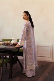 Afrozeh Daybreak Embroidered Lawn Unstitched 3Pc Suit - DUST LIT