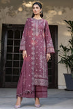 Farasha Summer Essentials Embroidered Lawn Unstitched 3Pc Suit - Dusty Rose