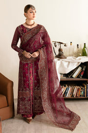 Ramsha Luxury Embroidered Organza Unstitched 3Pc Suit E-103