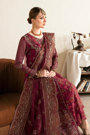 Ramsha Luxury Embroidered Organza Unstitched 3Pc Suit E-103