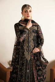 Ramsha Luxury Embroidered Organza Unstitched 3Pc Suit E-105