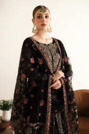 Ramsha Luxury Embroidered Organza Unstitched 3Pc Suit E-105