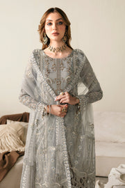 Ramsha Luxury Embroidered Organza Unstitched 3Pc Suit E-108
