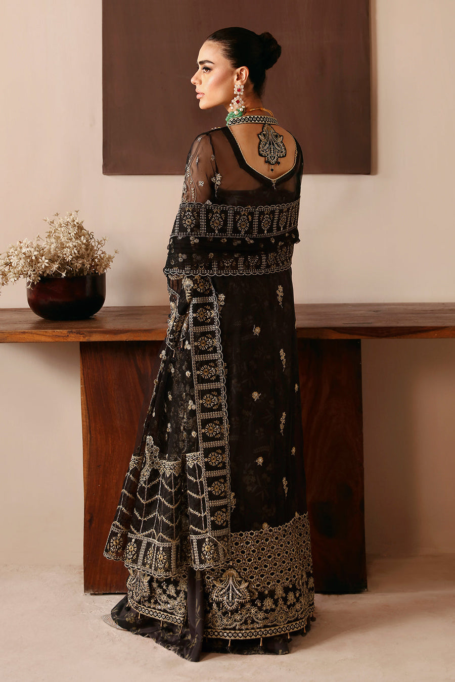 Ramsha Festive Vol-02 Embroidered Organza Unstitched 3Pc Suit E-203