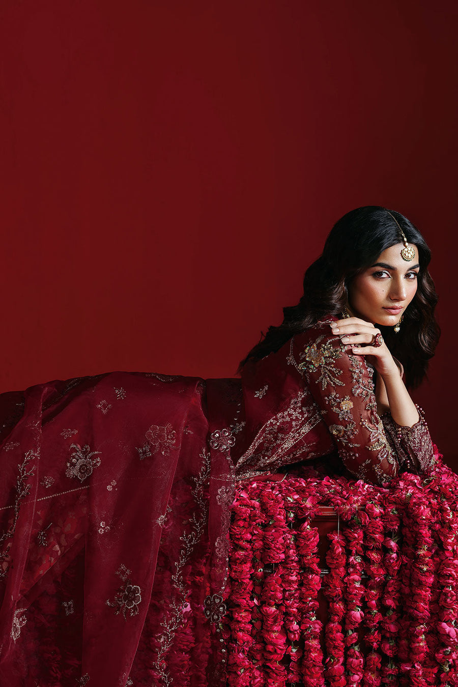 Ramsha Festive Luxury Embroidered Organza Unstitched 3Pc Suit E-304