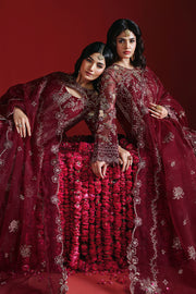 Ramsha Festive Luxury Embroidered Organza Unstitched 3Pc Suit E-304