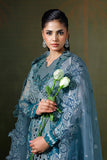 Ramsha Festive Luxury Embroidered Organza Unstitched 3Pc Suit E-307