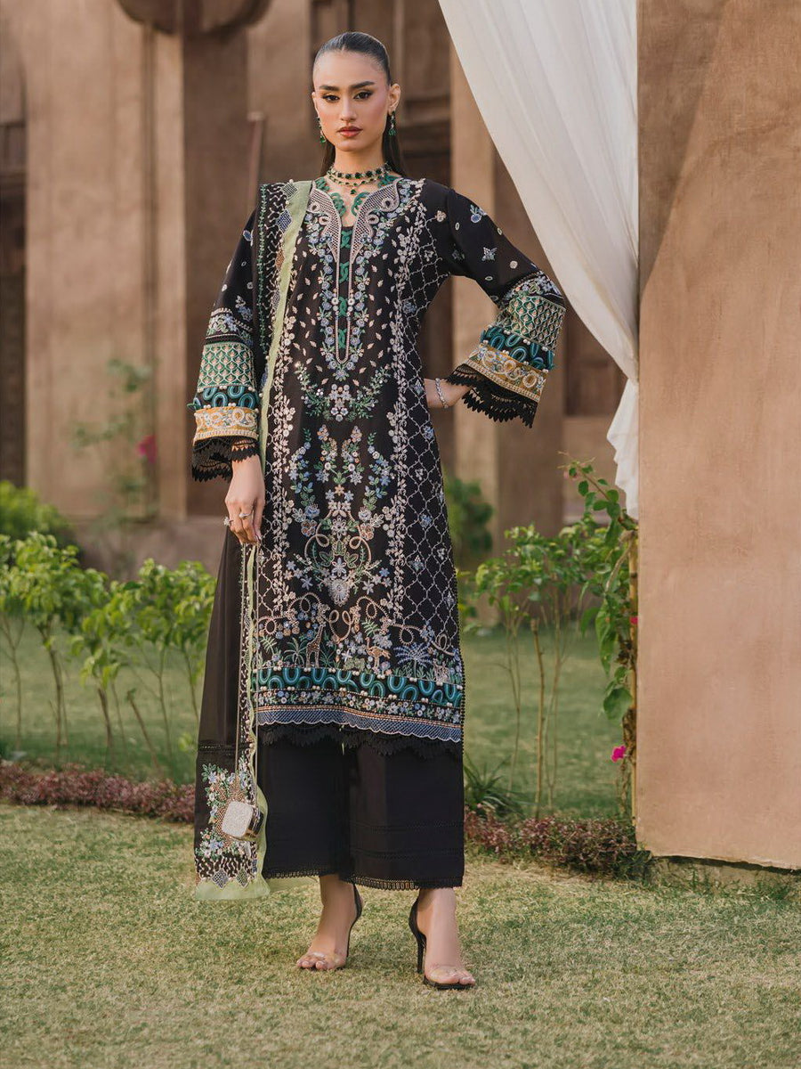 Eshaisha Embroidered Khaddar Unstitched 3Pc Suit EA-LW-5562