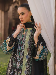 Eshaisha Embroidered Khaddar Unstitched 3Pc Suit EA-LW-5562