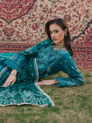 Eshaisha Embroidered Karandi Unstitched 3Pc Suit EA-LW-5563