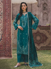 Eshaisha Embroidered Karandi Unstitched 3Pc Suit EA-LW-5563