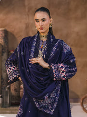 Eshaisha Embroidered Dhanak Unstitched 3Pc Suit EA-LW-5564