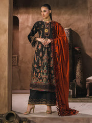 Eshaisha Embroidered Karandi Unstitched 3Pc Suit EA-LW-5567