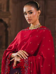 Eshaisha Embroidered Karandi Unstitched 3Pc Suit EA-LW-5569
