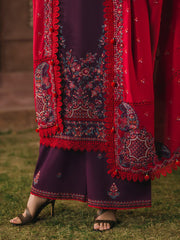 Eshaisha Embroidered Karandi Unstitched 3Pc Suit EA-LW-5569