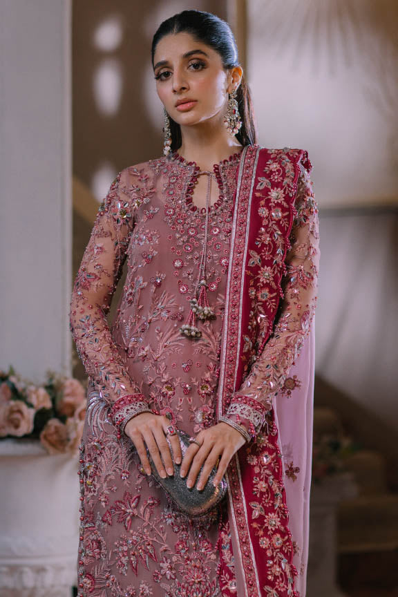 ELAN Wedding Festive Embroidered Organza Unstitched 3Pc Suit EC2-23-01