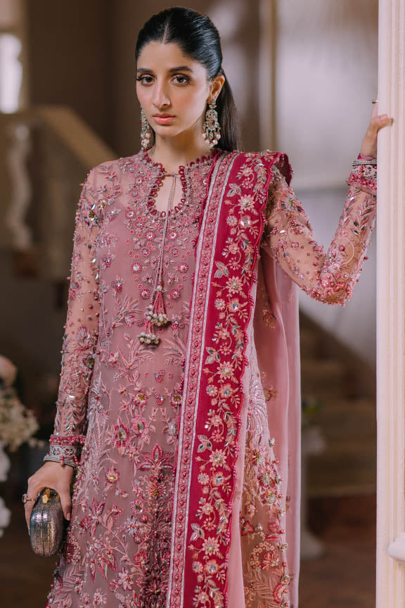 ELAN Wedding Festive Embroidered Organza Unstitched 3Pc Suit EC2-23-01