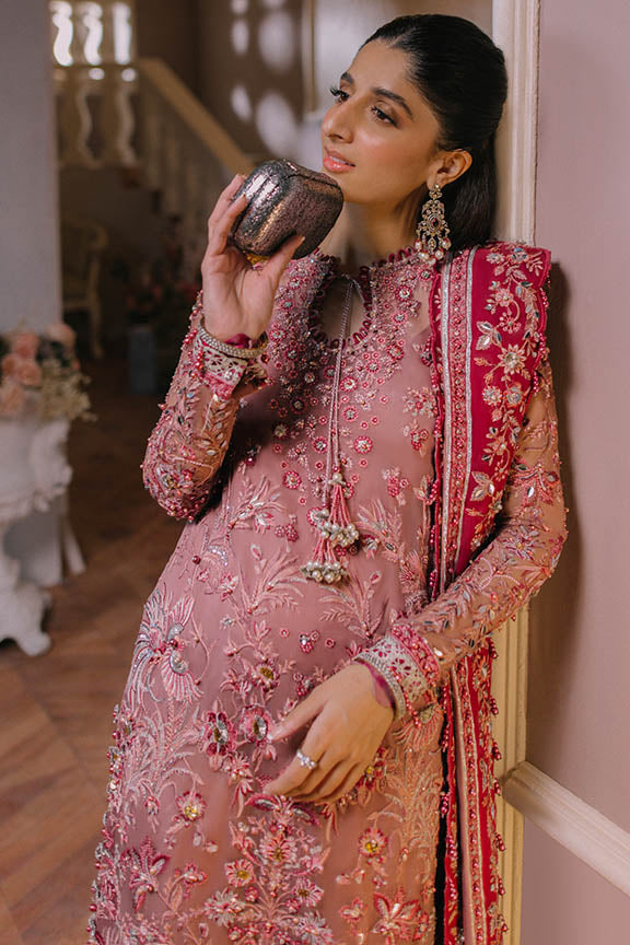 ELAN Wedding Festive Embroidered Organza Unstitched 3Pc Suit EC2-23-01