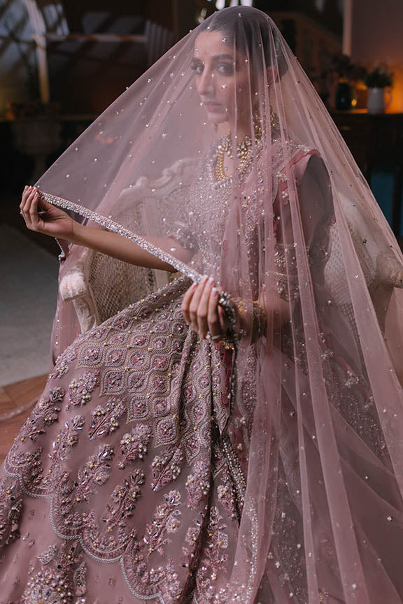 ELAN Wedding Festive Embroidered Organza Unstitched 3Pc Suit EC2-23-03