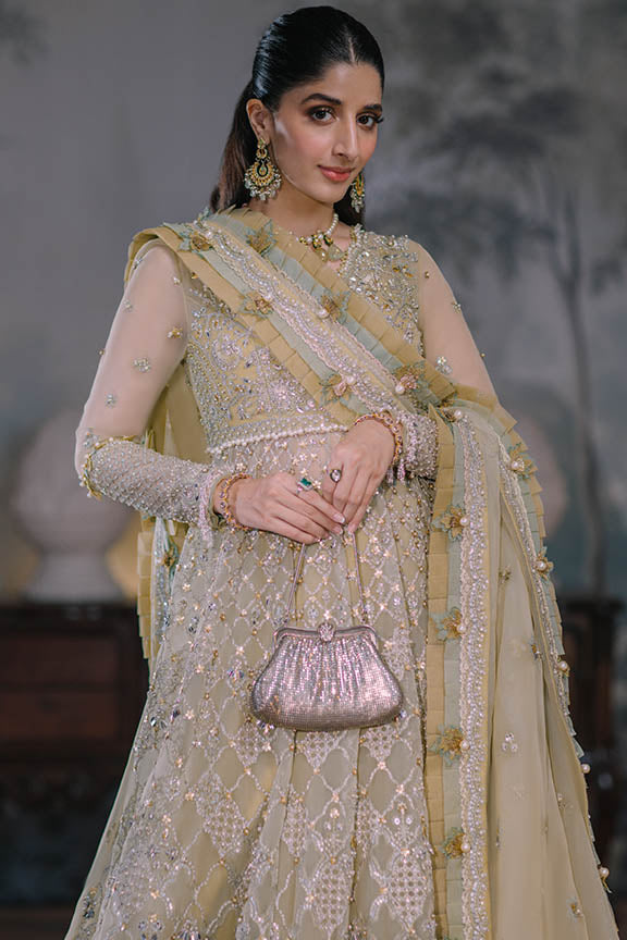 ELAN Wedding Festive Embroidered Organza Unstitched 3Pc Suit EC2-23-04