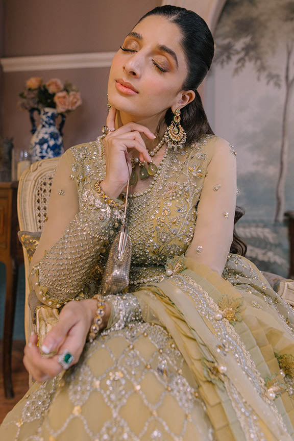 ELAN Wedding Festive Embroidered Organza Unstitched 3Pc Suit EC2-23-04
