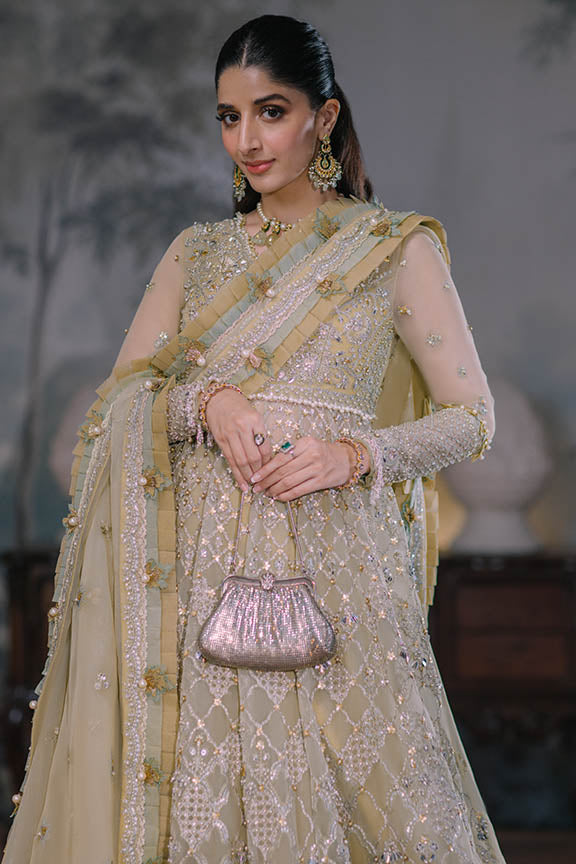 ELAN Wedding Festive Embroidered Organza Unstitched 3Pc Suit EC2-23-04