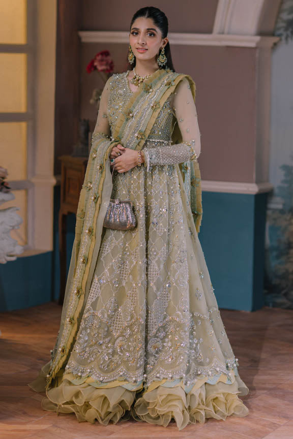 ELAN Wedding Festive Embroidered Organza Unstitched 3Pc Suit EC2-23-04