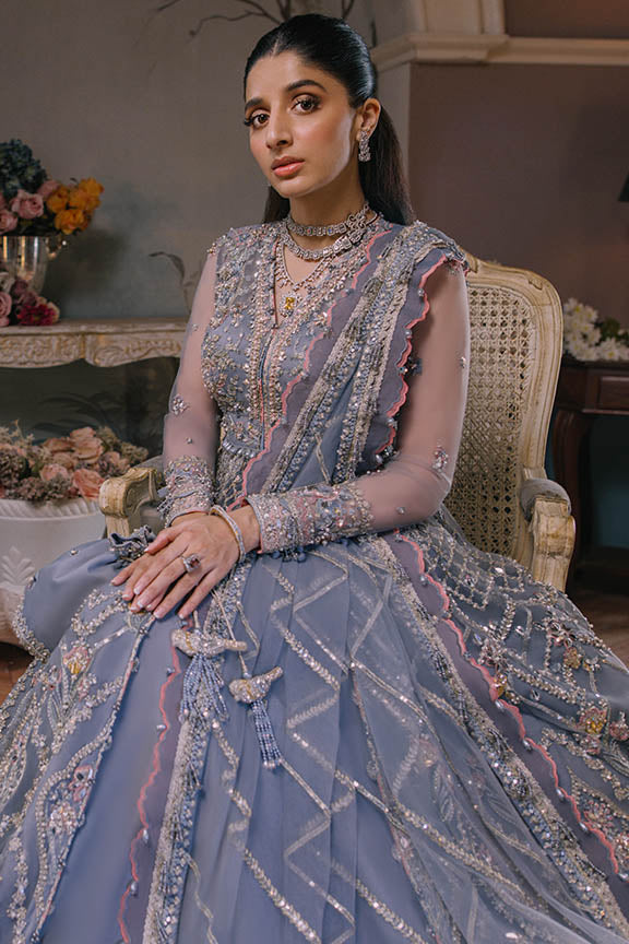 ELAN Wedding Festive Embroidered Net Unstitched 3Pc Suit EC2-23-08