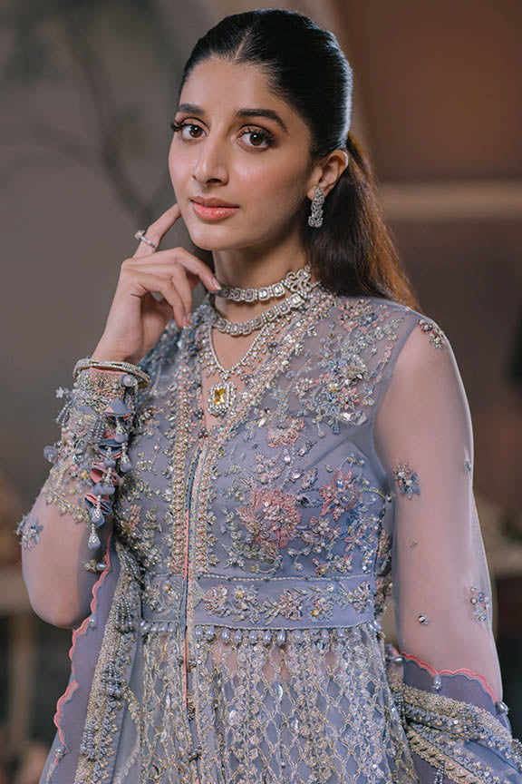 ELAN Wedding Festive Embroidered Net Unstitched 3Pc Suit EC2-23-08