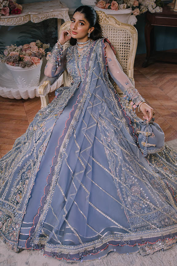 ELAN Wedding Festive Embroidered Net Unstitched 3Pc Suit EC2-23-08