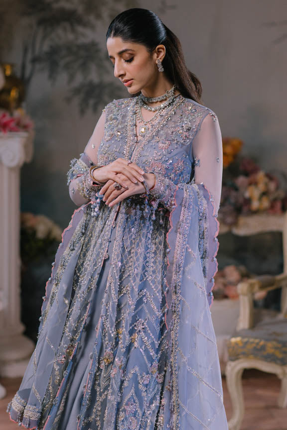 ELAN Wedding Festive Embroidered Net Unstitched 3Pc Suit EC2-23-08