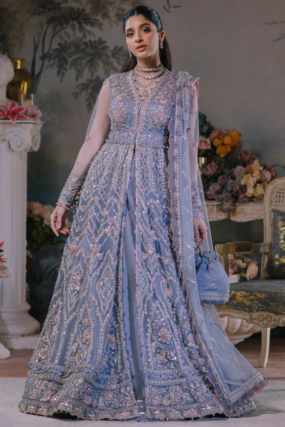 ELAN Wedding Festive Embroidered Net Unstitched 3Pc Suit EC2-23-08