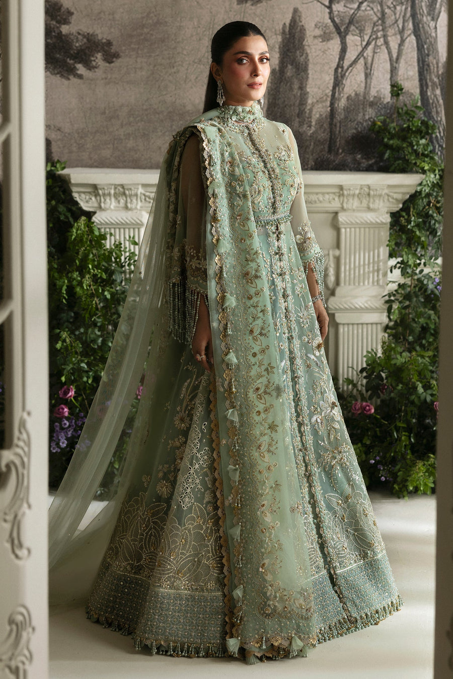 ELAN Unstitched Embroidered Wedding Festive 3Pc Suit EC24-06