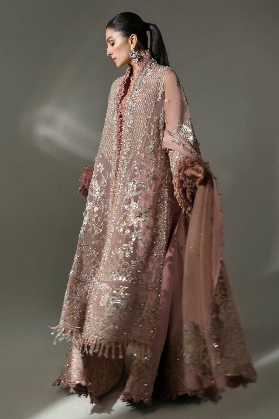 ELAN Unstitched Embroidered Wedding Festive 3Pc Suit EC24-07
